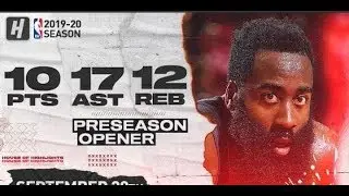 James Harden SICK Triple Double Highlights vs Shanghai Sharks 2019 09 30   10 Pts, 12 Reb, 17