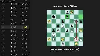 Испанская партия Закрытый Jakubowski Jaroslaw 2244 vs Jablonski Jerzy 2200