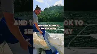 SAIL REPAIR: off-grid and on anchor ⛵️ [RED SEAS SHORTS]