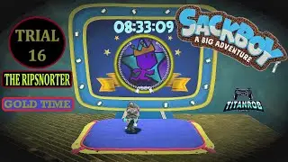 Knitted Knight Trial 16 - The Ripsnorter 08:33:09 - Sackboy: A Big Adventure! (Gold time)