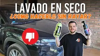 COMO LAVAR el auto EN SECO - Te mostramos la T&Eacute;CNICA correcta SIN AGUA