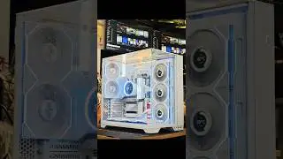 純白主機再來一台!! 聯立O11三玻璃+98X3D，尬上MSI白色主機板。除了好看我想不到第二個詞了....#MSI #AMD #純白主機 #pcbuild