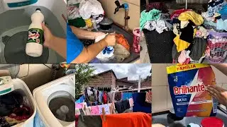 LAVANDO ROUPAS DAS 04:30 AS 13:00- O DIA QUE MAIS LAVEI ROUPAS NA VIDA, FIQUEI ACABADA #explorar