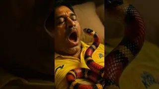 Snake Attack on #Dhoni 🐍 | #ViratKohli shocked | #CricketShorts #IPL2025 | #shorts | #ai