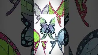 Butterfly oc and Kocho sisters | kny os | #denomslayer