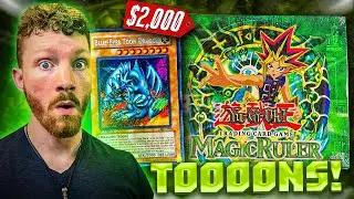 Opening a $2,000+ Yugioh 1st Edition Magic Ruler Hobby Booster Box to Hunt for Toons!