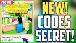 Lemonade Tycoon New Codes!! | ROBLOX *SECRET* CODES