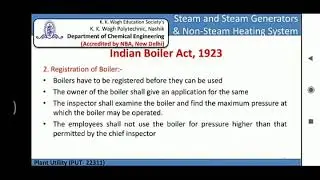 Indian Boiler ACT, 1923