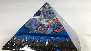 Sodalite Buddha Orgone Pyramid