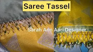 Saree tassel with tube beads #sareekuchu #saree #sareetassels #tassels #maggamwork #diy #handmade 