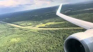 Westjet Boeing 737-8CT Takeoff at Moncton NB (YQM)