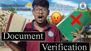 Document Verification | Dipsar/dpsru Admission 2023