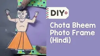 How To Make Chhota Bheem Craft | DIY Kids Craft For School | Yellow Class | Apeksha Mam