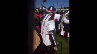 Pennsic 42 Field Battle Helmet camera.