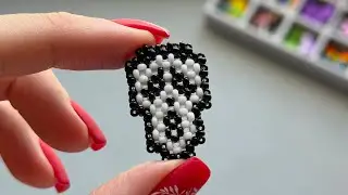 Beaded Scream Mask 👻 | Spooky Halloween DIY Tutorial