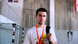 Старцев после тренировки Сплит 2013