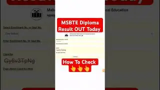 How To Check MSBTE Result Summer Online In Mobile || MSBTE Result Kaise Check Kare || #msbte_result