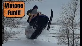 1971 Ski Daddler Mark IV RIDE! \\ Vintage Snowmobile Free Riding!