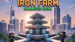 Making a iron farm in [Minecraft Pocket] #5 #Yessmartypie #SenpaiSpider #Dream #dakuavis #herobrine