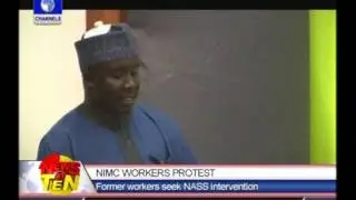 NIMC Workers Protest: Disengaged staff barricade NASS entrance