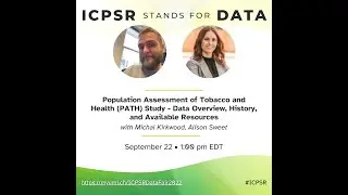 Population Assessment of Tobacco and Health (PATH) Study - Data, History, and Available Resources