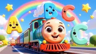 🚆 ABC Alphabet Train Song 🚂 | A to Z Fun Learning for Kids | Colors & Animals 🎶
