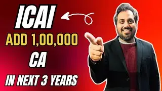 ICAI Shock Plan 🚨 | ICAI Will Add 1,00,000 New CAs in Next 3 Years | Future of CA Course|