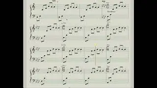 Ditto MV Intro/Outro Piano Score