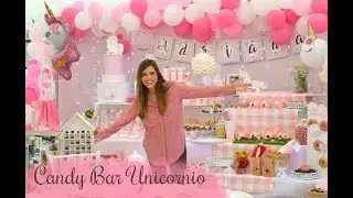 Como montar MESA DULCE O mesa de postres DE UNICORNIO, MILES DE IDEAS