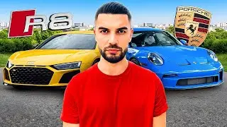 TESTAM NOUA MASINA - AUDI R8 vs PORSCHE 911