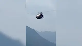 Six children among 8 trapped in Battagram, KPK's cable car