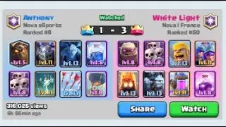 Clash Royale TV | Anthony Vs White Light | Nova eSports - Nova I France | 11# 5/3/17 Arena 10