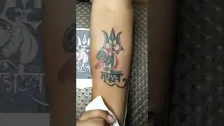 shiv trishul tattoo ||broken art tattoo studio||7895107452|| cont for tattoo 7895107452