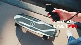Smart Riding with Maxfind CYBER MINI Electric Skateboard! ⚡