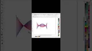 Rainbow Line Art | CorelDRAW Colorful Waves Tutorial 🎨🌈