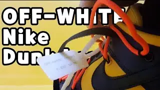 Off-White x Nike Dunk Low University Gold (MICHIGAN) unboxing/Off-White Nike Dunk Low on feet review