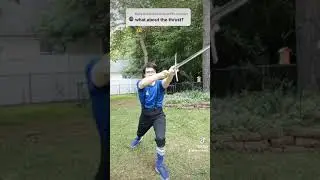 How to Thrust with a Longsword #shorts #sword #hema #fencing #martialarts #history #medieval #nerd