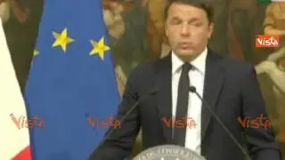 REFERENDUM, RENZI SI DIMETTE DOPO LA VITTORIA DEL NO