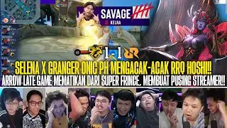SELENA SUPER FRINCE RANDOMLY RUNS RRQ HOSHI!! ONIC PH'S STREAMERS REACTION 1-1 RRQ HOSHI ESL SEAS...