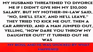 My Husband Threatened Divorce Over My Salary, But My Boss Came to My Rescue...