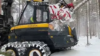 Ponsse forwarder equipped with a Nisula 425C harvesting head!