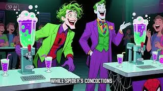 Spider man in The joker: Adventure drink in school