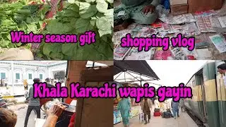 Weeding season vlog|Khala Karachi wapis gayin|shoppingvlog|Winter season gift|#weeding#minivlog 