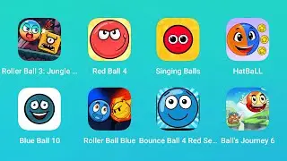 Roller Ball 3, Red Ball 4, Singing Balls, HatBall, Blue Ball 10, Roller Ball Blue, Bounce Ball 4