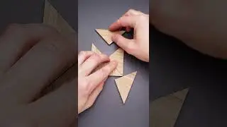 Make 2 squares using all 5 triangles