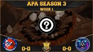 3-й сезон APA | Неделя 1 | Бостон Бидриллс против Нью-Йорк Космогс