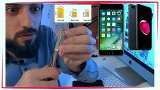 Как обрезать самому нано сим карту nanoSim nano sim дома  iphone 7/7 plus/6s/6s plus/6