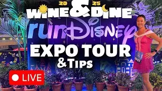 🔴LIVE🔴 Run Disney Wine & Dine Weekend Expo Tour and Tips | Walt Disney World