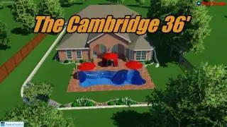Pools Of Paradise - 3D Pool Design - The Cambridge 36'