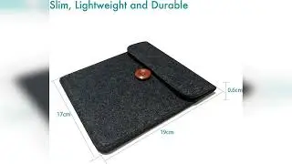 Rezension: 17,8 cm E-Reader-H&uuml;lle aus Filz f&uuml;r alle 7-Zoll-E-Reader, sch&uuml;tzende E-Book-Tasche (grau)